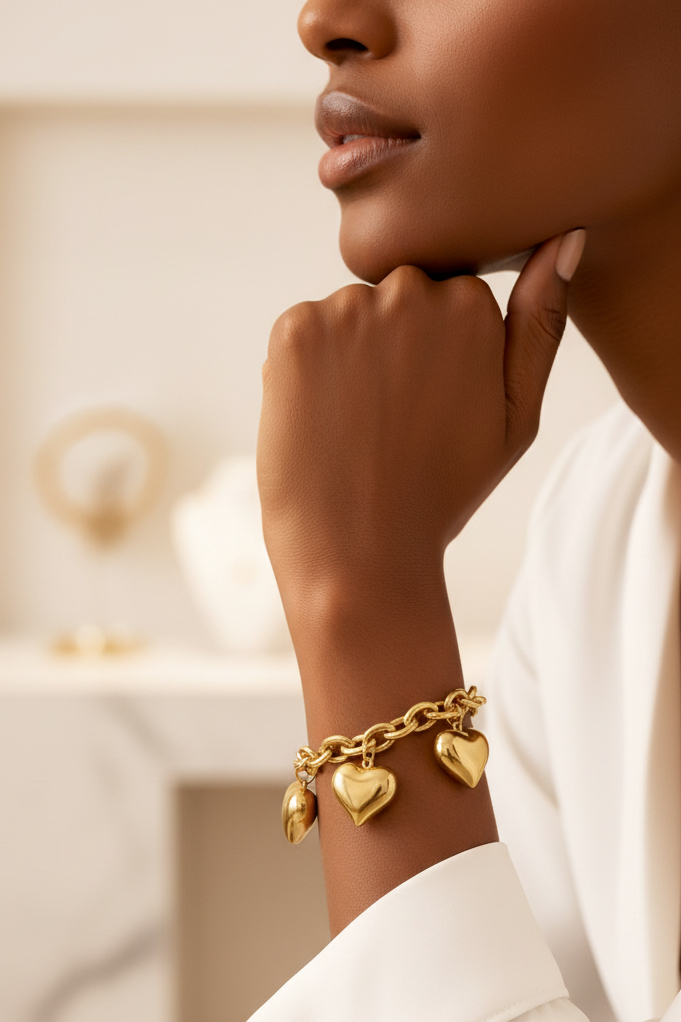Armband Chunky Hearts