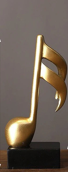 Elegante Musiknoten-Dekoration aus edlem Gold-Finish, in drei Varianten erhältlich – perfekt für Musikliebhaber und als Geschenk für Musiker.