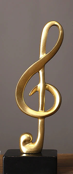 Elegante Musiknoten-Dekoration aus edlem Gold-Finish, in drei Varianten erhältlich – perfekt für Musikliebhaber und als Geschenk für Musiker.