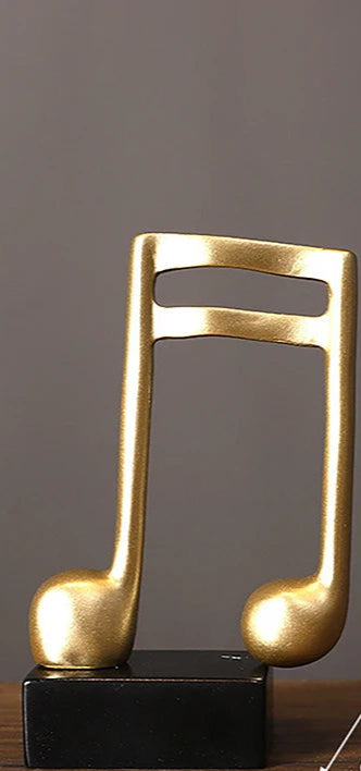 Elegante Musiknoten-Dekoration aus edlem Gold-Finish, in drei Varianten erhältlich – perfekt für Musikliebhaber und als Geschenk für Musiker.
